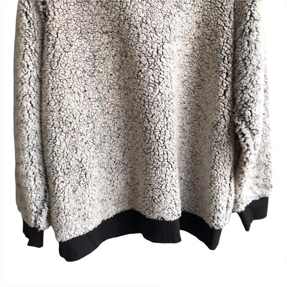 Maurice's Sherpa Pullover Fleece Sweater Pockets Sweatshirt Jumper Size XXL Gray - Picture 10 of 16